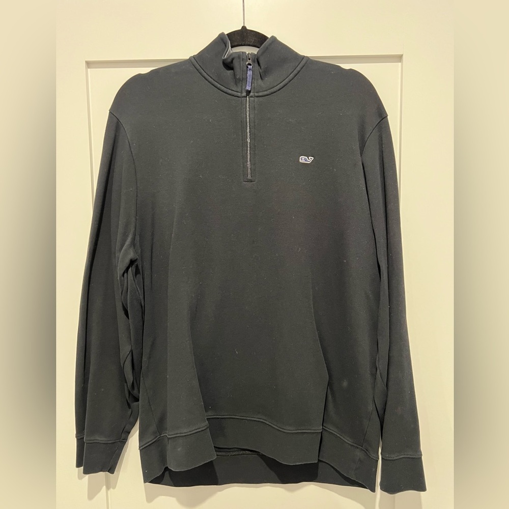 Vineyard Vines 1/4 Zip, black, XL